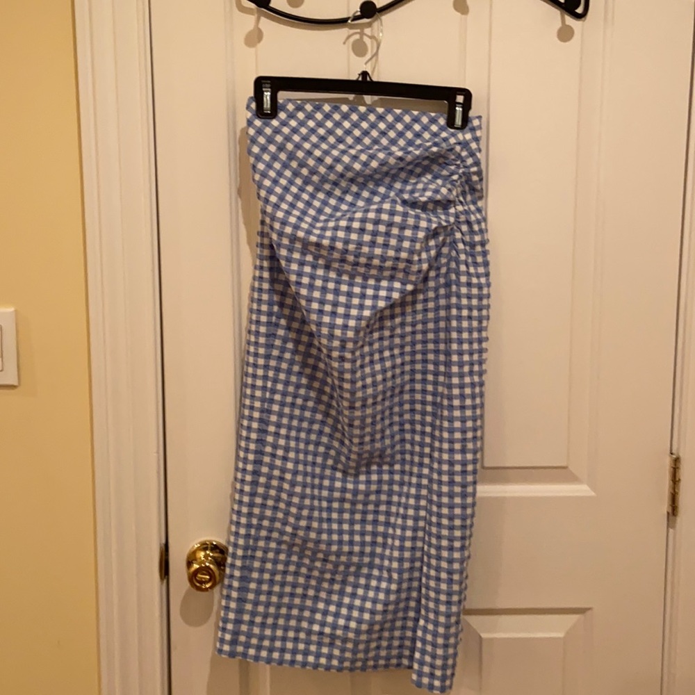 Beautiful blue white maxi skirt from Zara size xs brand new with the tag
